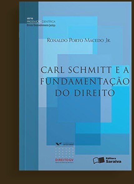 Capa de Sobre os Três Tipos de Pensamento Jurídico, de Carl Schmitt